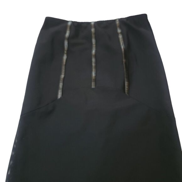 Tripp NYC Skirt Womans Extra Large Black Sheer Panel Maxi Skirt Witchy Goth Punk - Picture 3 of 6